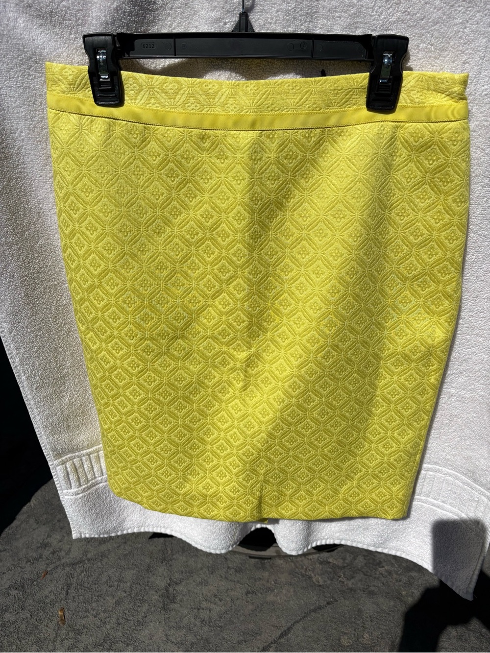 The Limited Textured Yellow Pencil Skirt - Women's Skirt